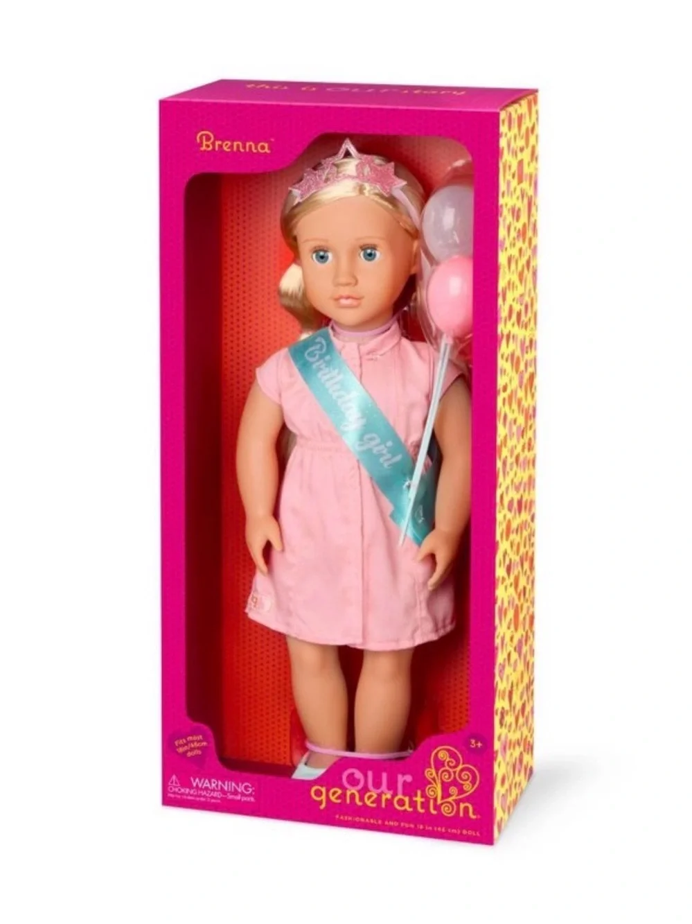 Our Generation 18” Birthday Girl Doll. Blonde hair and blue eyes. New in box